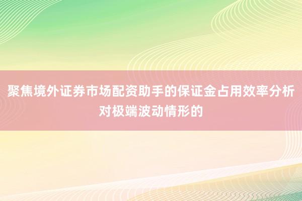 聚焦境外证券市场配资助手的保证金占用效率分析对极端波动情形的