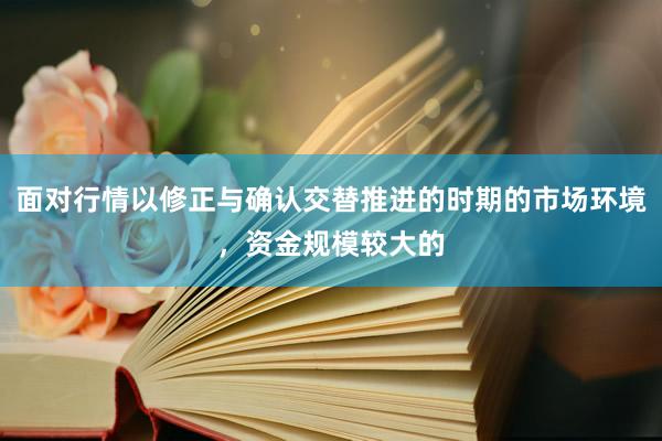 面对行情以修正与确认交替推进的时期的市场环境，资金规模较大的