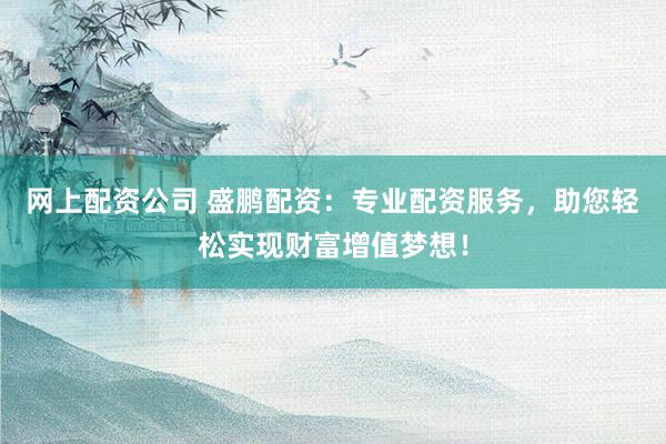 网上配资公司 盛鹏配资：专业配资服务，助您轻松实现财富增值梦想！